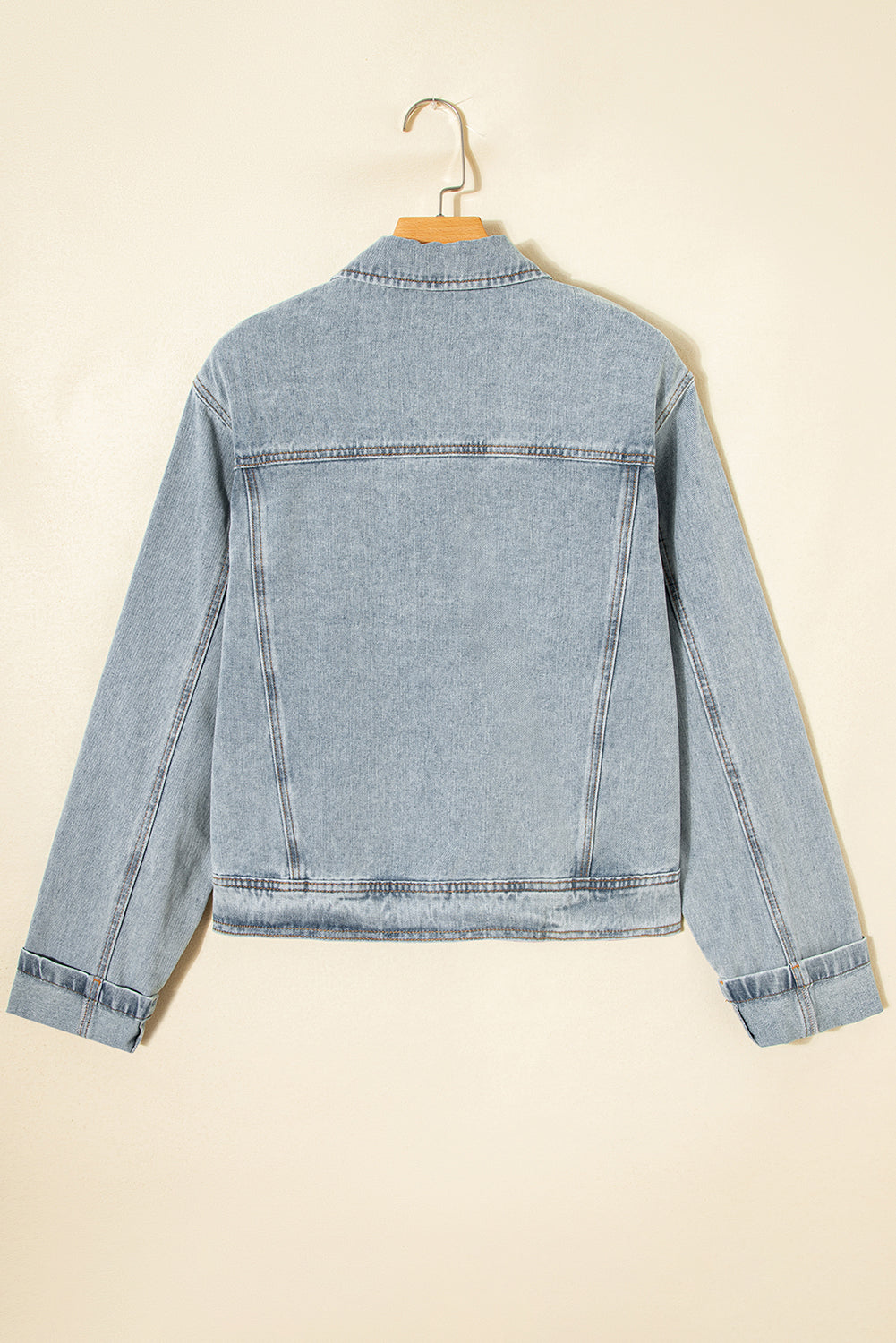 Beau Blue Street Style Zip Up Washed Denim Jacket For Casual Everyday Wear Unisex Dear-Lover Dropshipping